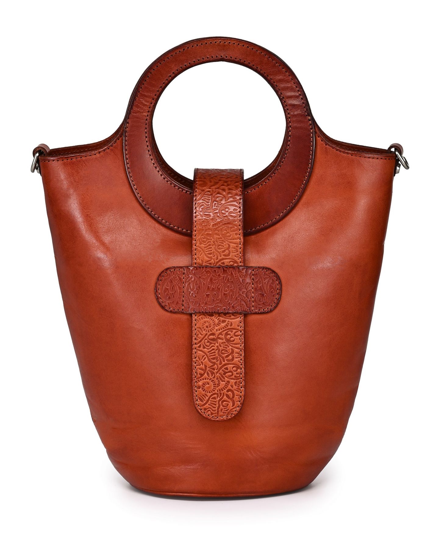 Женская сумка OLD TREND Lily Small Bucket Crossbody Handbag, цвет: Каштановый коричневый — фото 2
