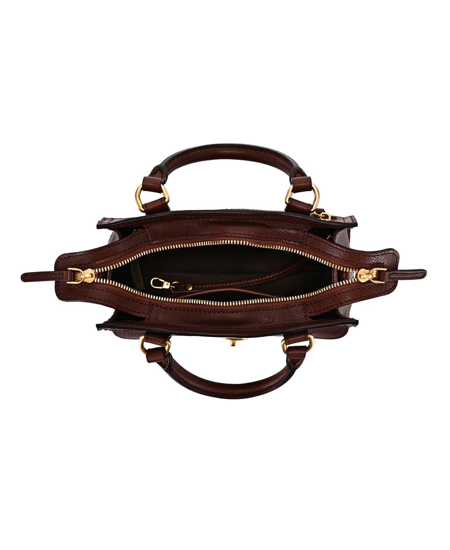 Женская сумка OLD TREND Lockwood Small Satchel Handbag, цвет: Кофейный коричневый — фото 3