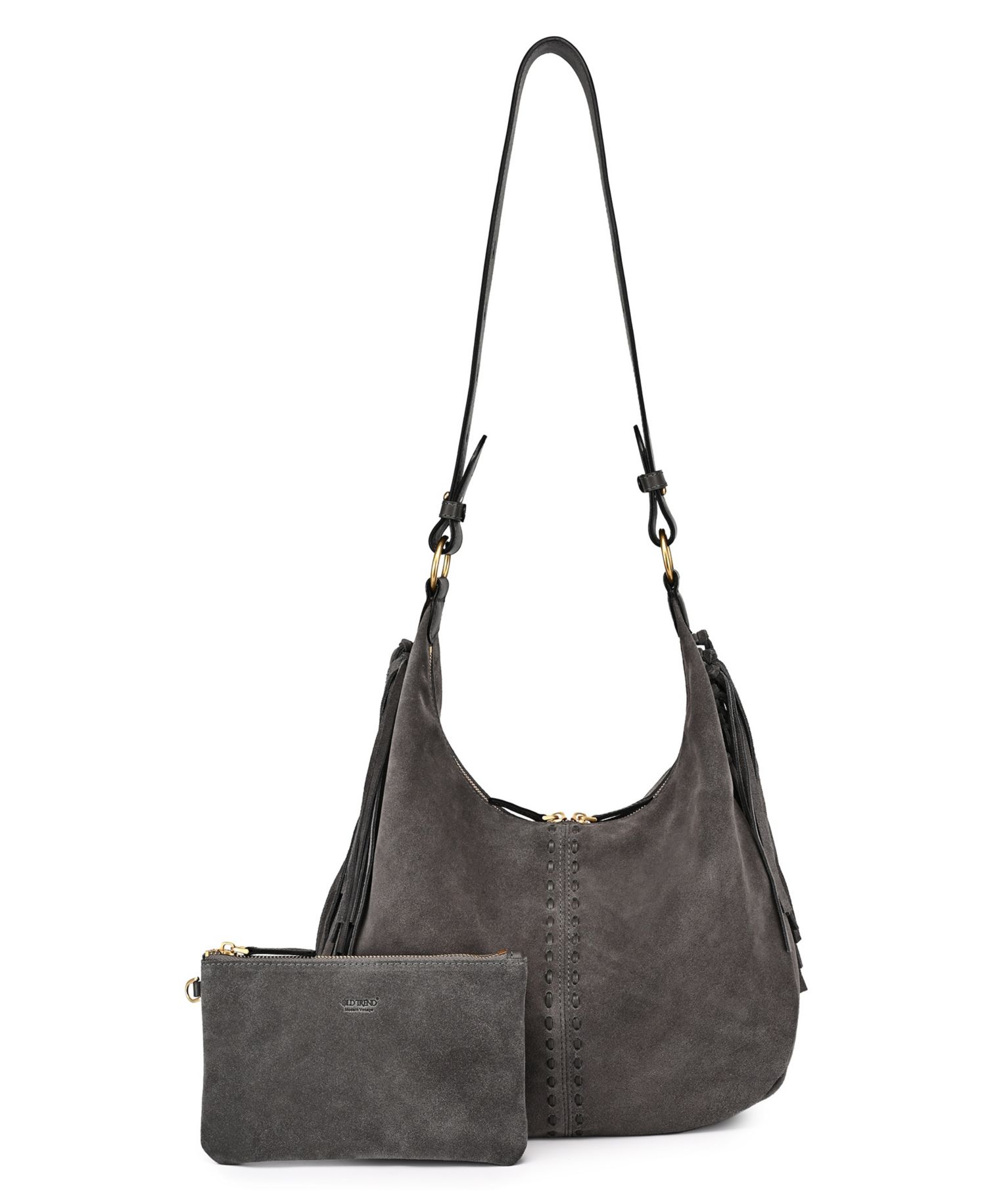 Hydrangea Large Leather Shoulder Handbag