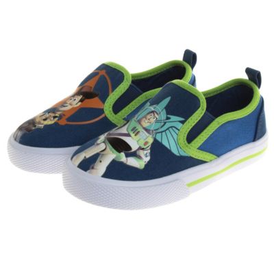 Little Boys Pixar Toy Story Slip On Canvas Sneakers Toy Story Design Canvas Casual Wear Comfort Fit (Toddler 5-10/ 11-12)