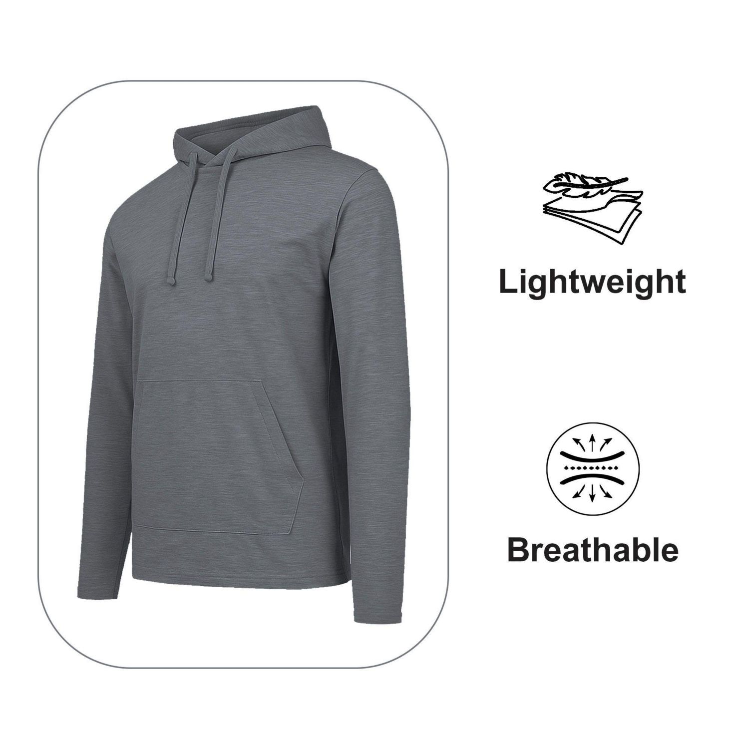 Women's Loose Fit Cotton Lightweight Casual Pullover Drawstring Hoodie With Pocket