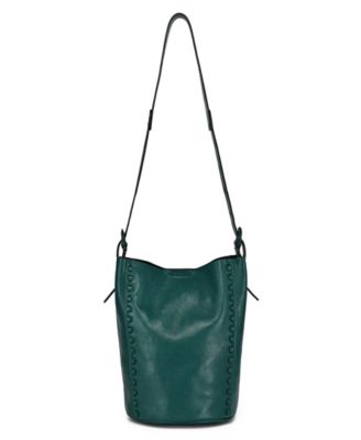 Juniper Small Leather Crossbody Bucket Handbag