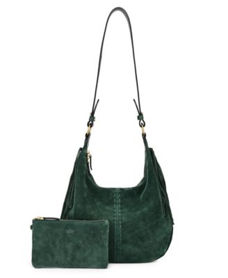 Hydrangea Large Leather Shoulder Handbag