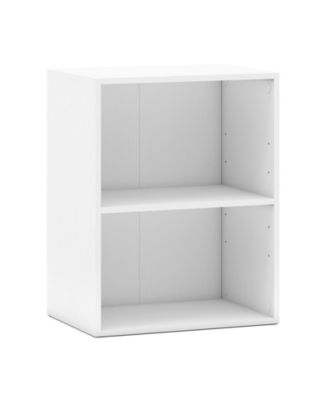 2-Cube Floor Standing Bookshelf with Adjustable Shelf