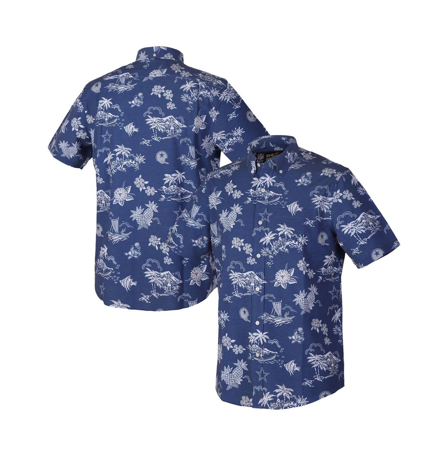 Мужская рубашка Reyn Spooner Navy Dallas Cowboys Throwback Kekai Performance Button-Down — фото 1