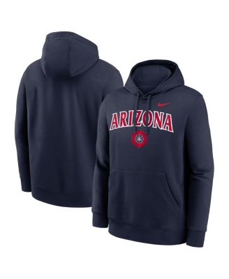 Men's Navy Arizona Wildcats Space Basketball Club Fleece Hoodie