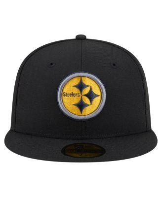 Men's Black Pittsburgh Steelers Color Pop 59FIFTY Fitted Hat
