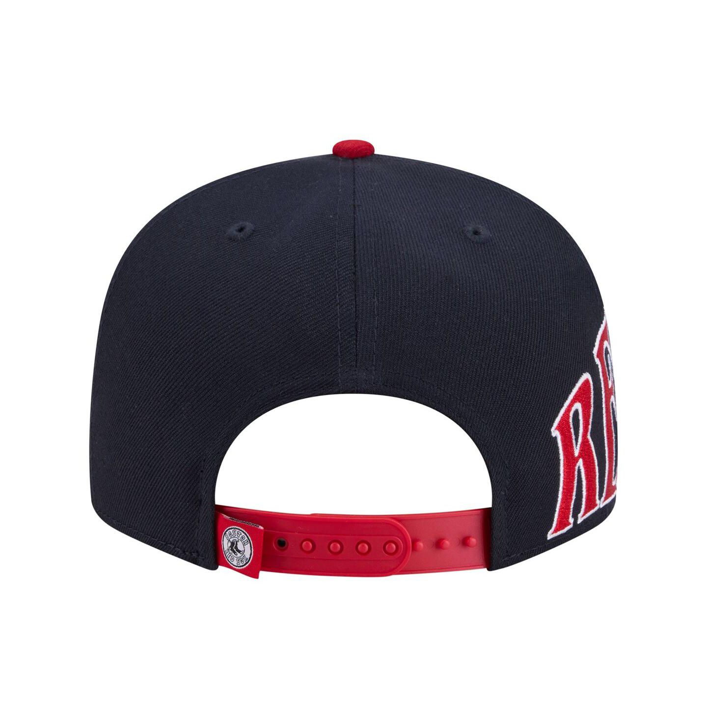 Мужская кепка New Era Navy/Red Boston Red Sox Stretched Two-Tone 9FIFTY Adjustable Hat — фото 2