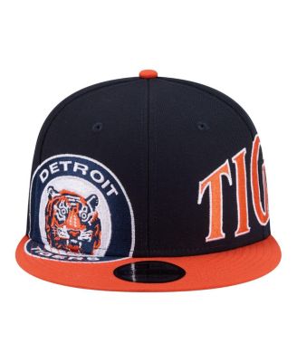 Men's Navy/Orange Detroit Tigers Stretched Two-Tone 9FIFTY Adjustable Hat