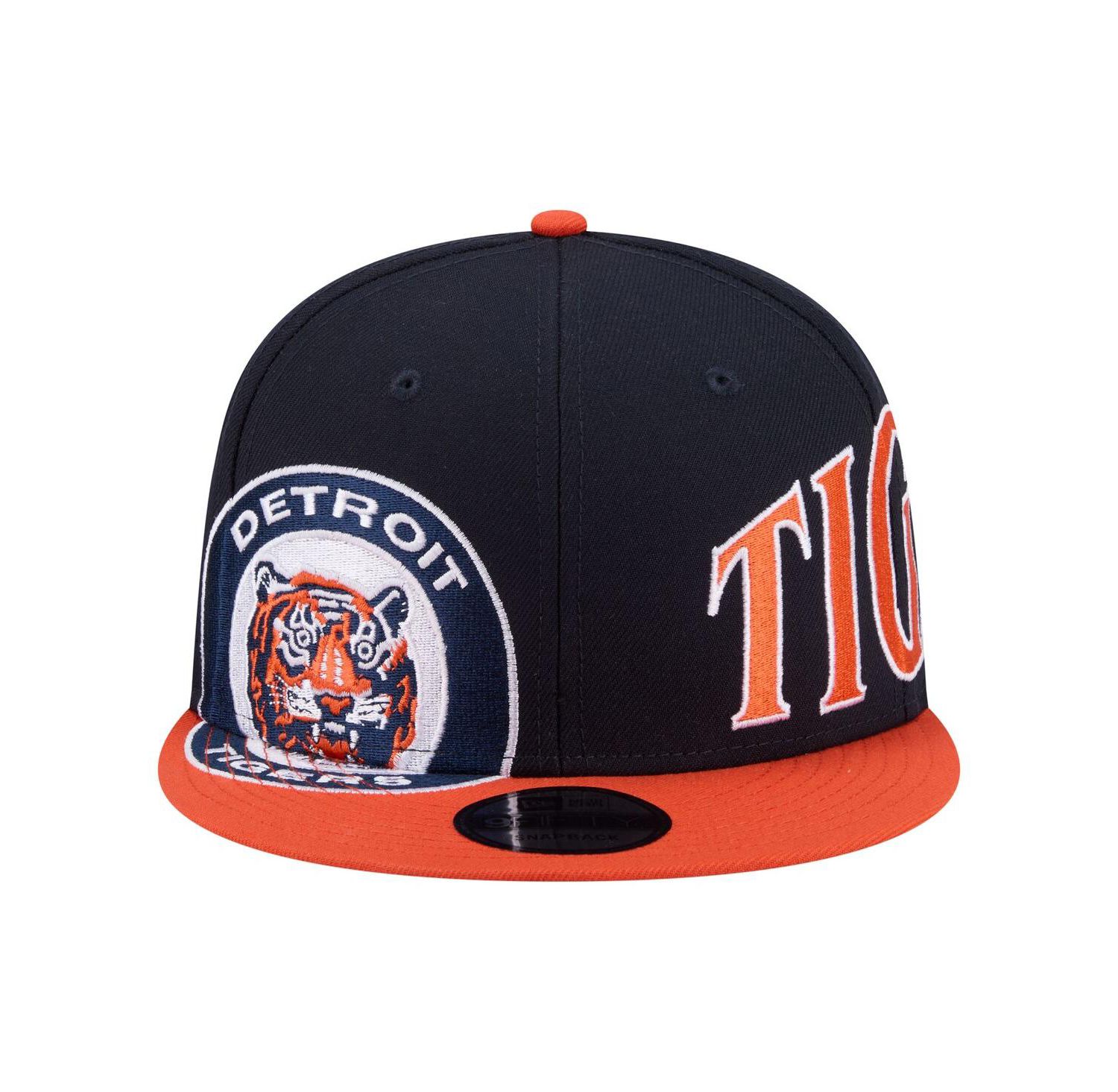 Men's Navy/Orange Detroit Tigers Stretched Two-Tone 9FIFTY Adjustable Hat