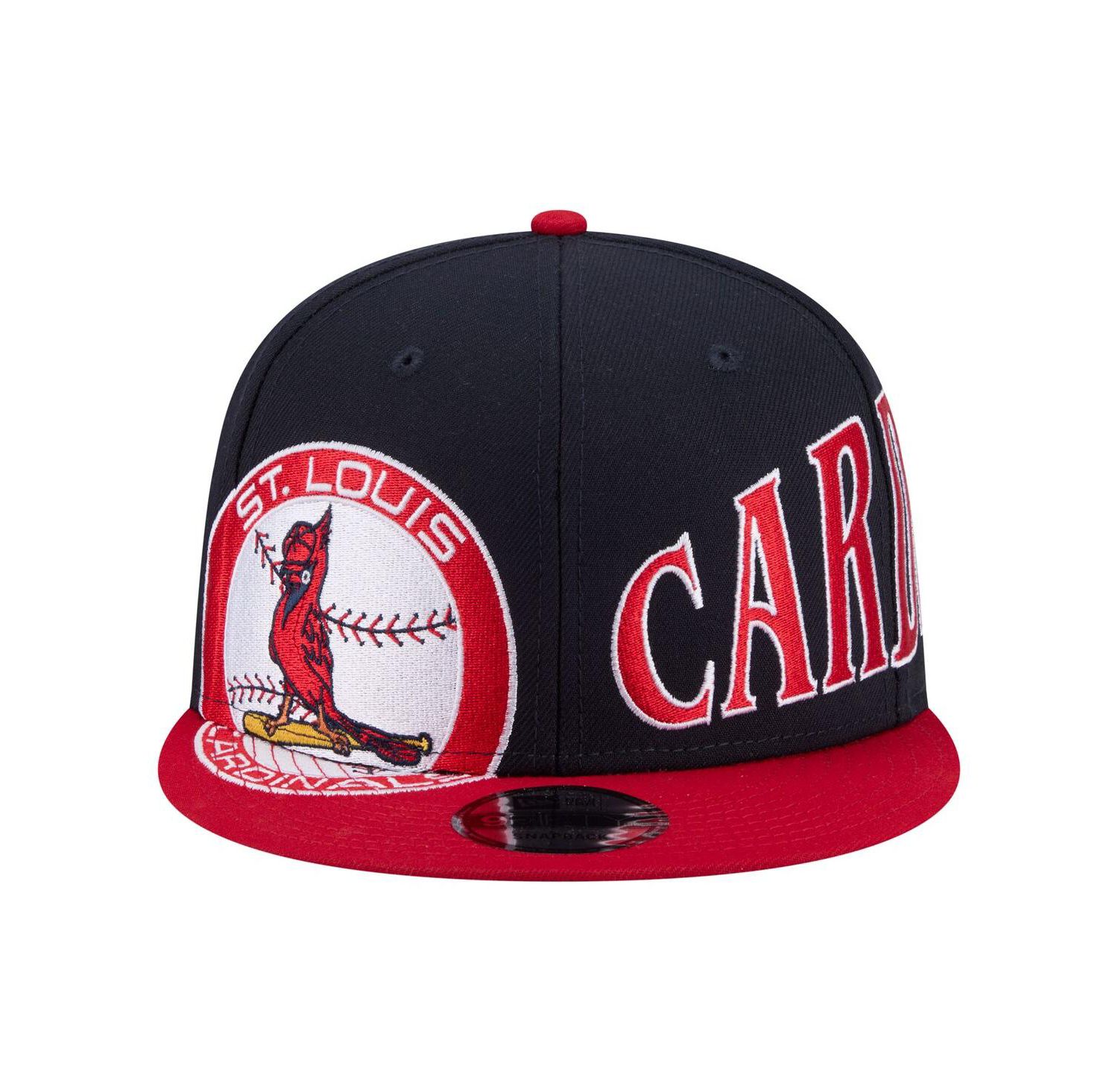 Men's Navy/Red St. Louis Cardinals Stretched Two-Tone 9FIFTY Adjustable Hat