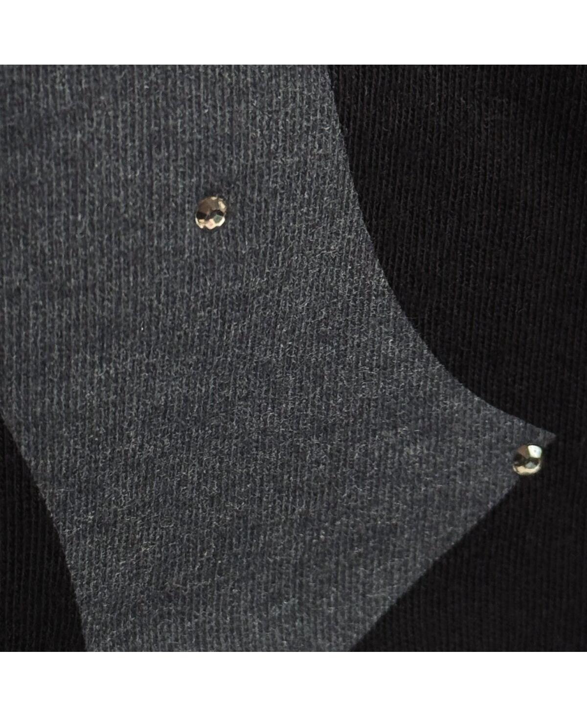 Starter Women's Black New York Mets Rhinestone Sprinkle Boxy Cropped T-Shirt