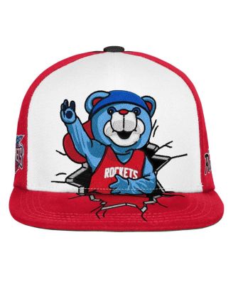 Big Boys and Girls Red Houston Rockets Mascot Snapback Hat