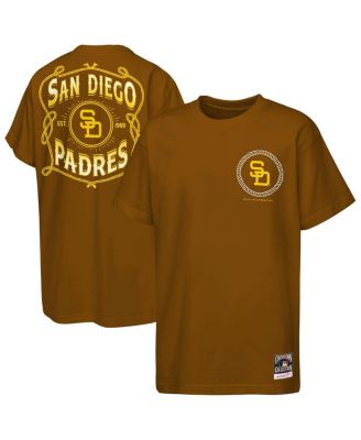 Big Boys and Girls Brown San Diego Padres Cooperstown Rodeo Rope T-Shirt