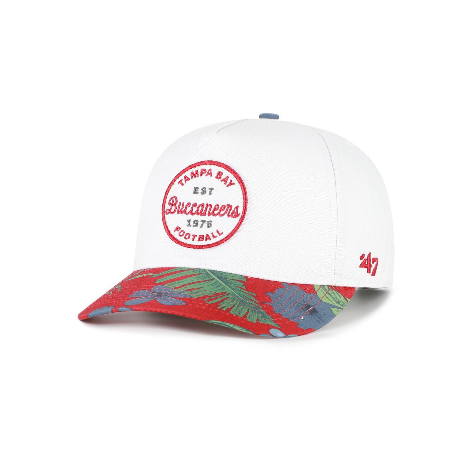 Men's White/Red Tampa Bay Buccaneers Beach Side Hitch Adjustable Hat