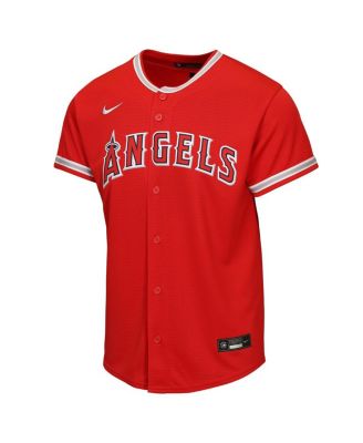 Big Boys and Girls Mike Trout Red Los Angeles Angels Alternate Replica Jersey