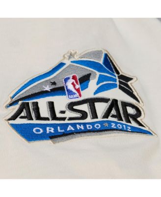 Men's Cream Orlando Magic Hardwood Classics Chainstitch Premium T-Shirt