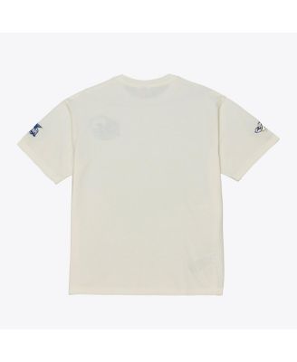 Men's Cream Dallas Mavericks Hardwood Classics Chainstitch Premium T-Shirt