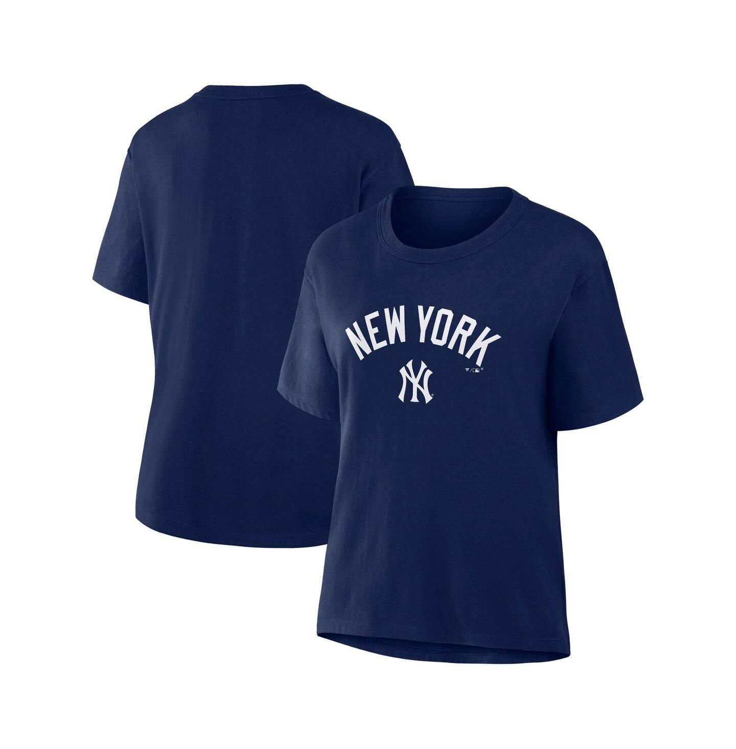 Женская футболка Fanatics Navy New York Yankees Lockup Legacy — фото 1