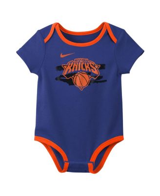 Baby Boys and Girls 2-Pack Blue New York Knicks Courtside Premier Bodysuit Set