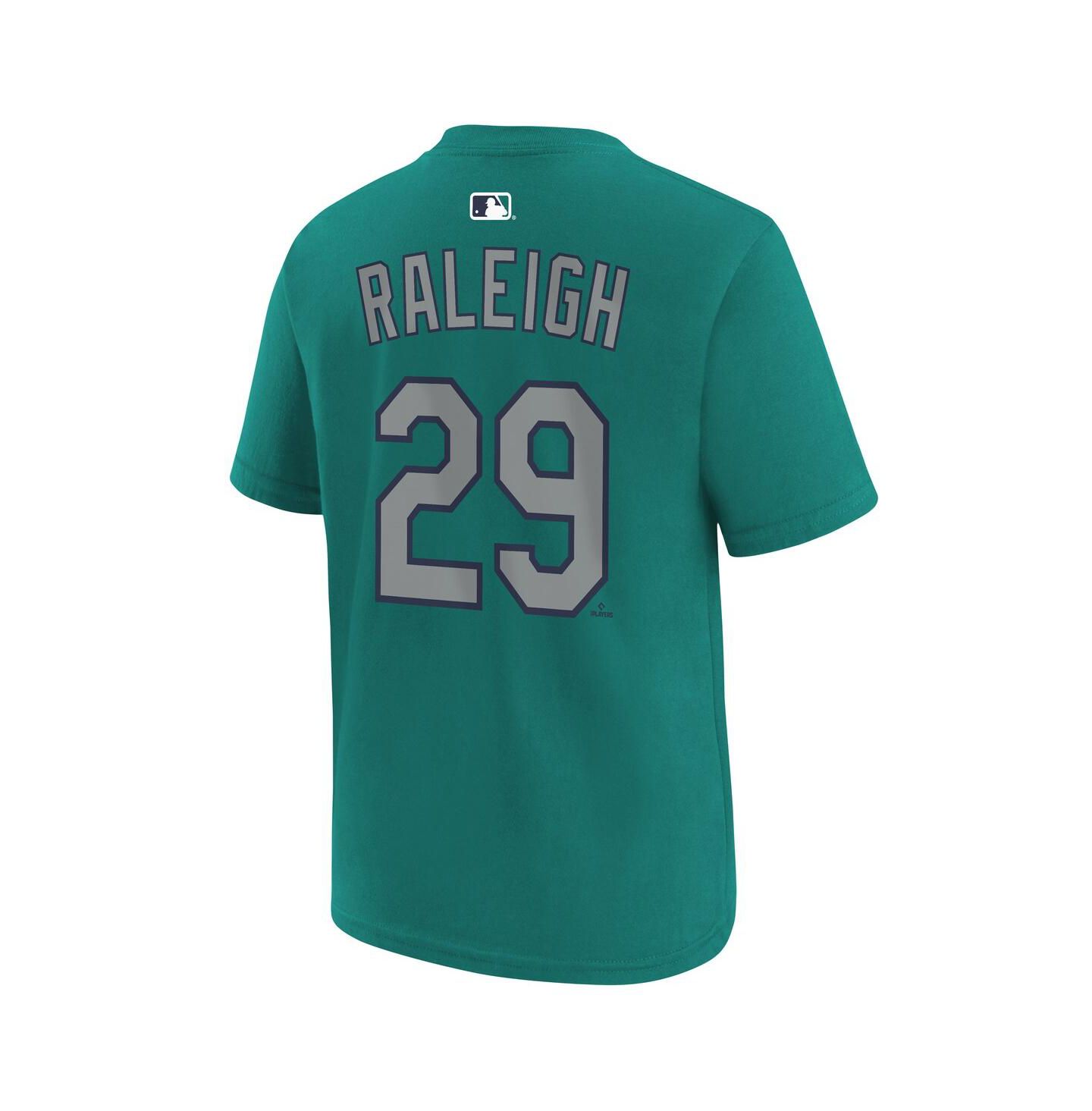 Детская футболка Nike Cal Raleigh Teal Seattle Mariners Name & Number — фото 2