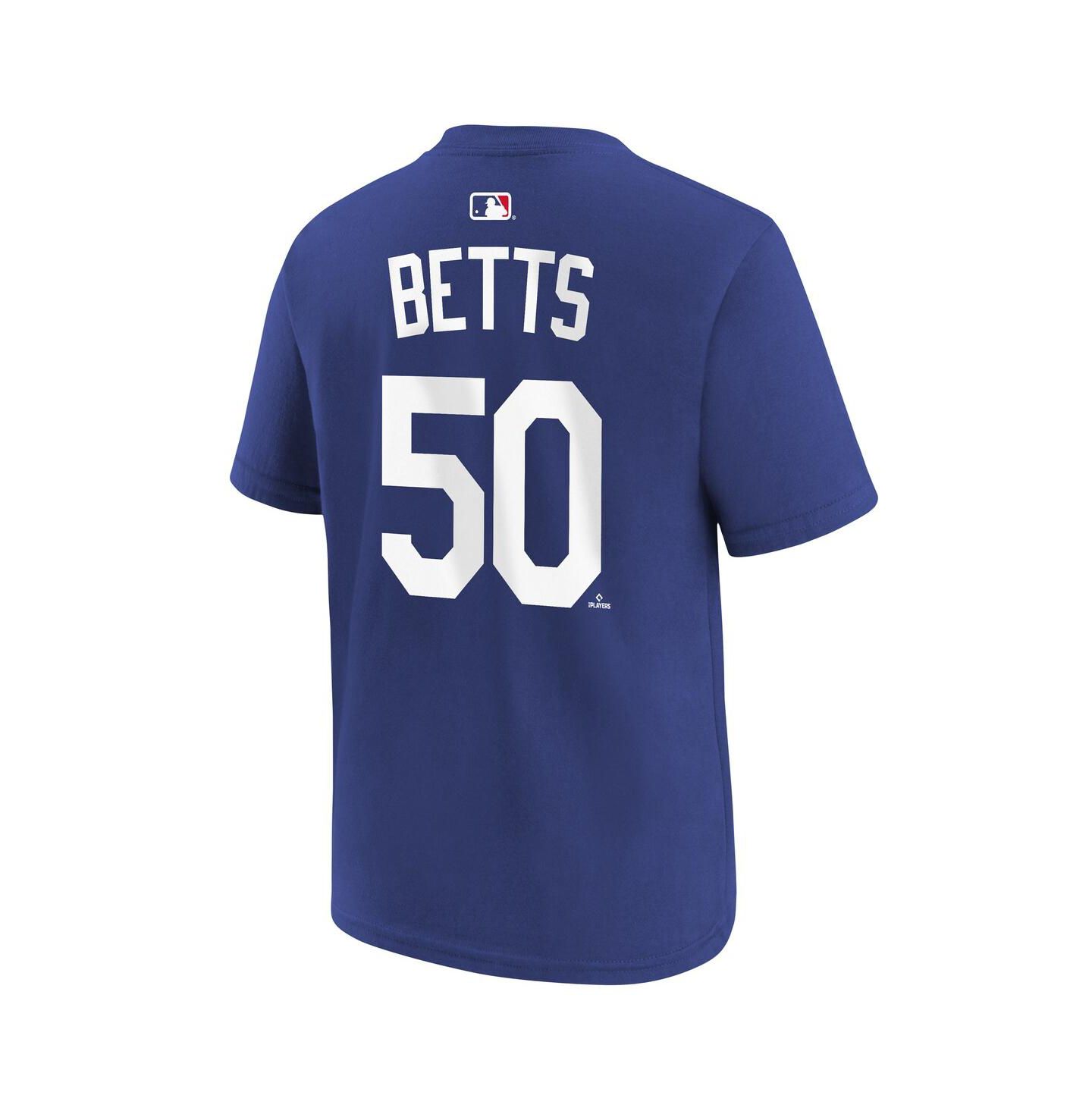 Детская футболка Nike Mookie Betts Royal Los Angeles Dodgers Name & Number — фото 2