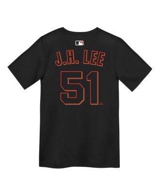 Preschool Jung Hoo Lee Black San Francisco Giants Name & Number T-Shirt