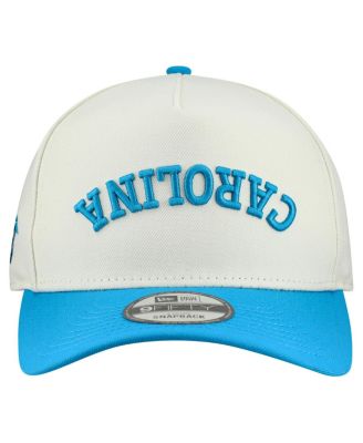 Men's Cream Carolina Panthers Upside Down 9FIFTY A-Frame Snapback Hat