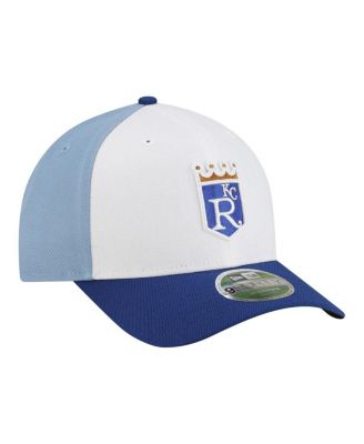 Men's White/Light Blue Kansas City Royals Player Replica 9FORTY M-Crown Adjustable Hat