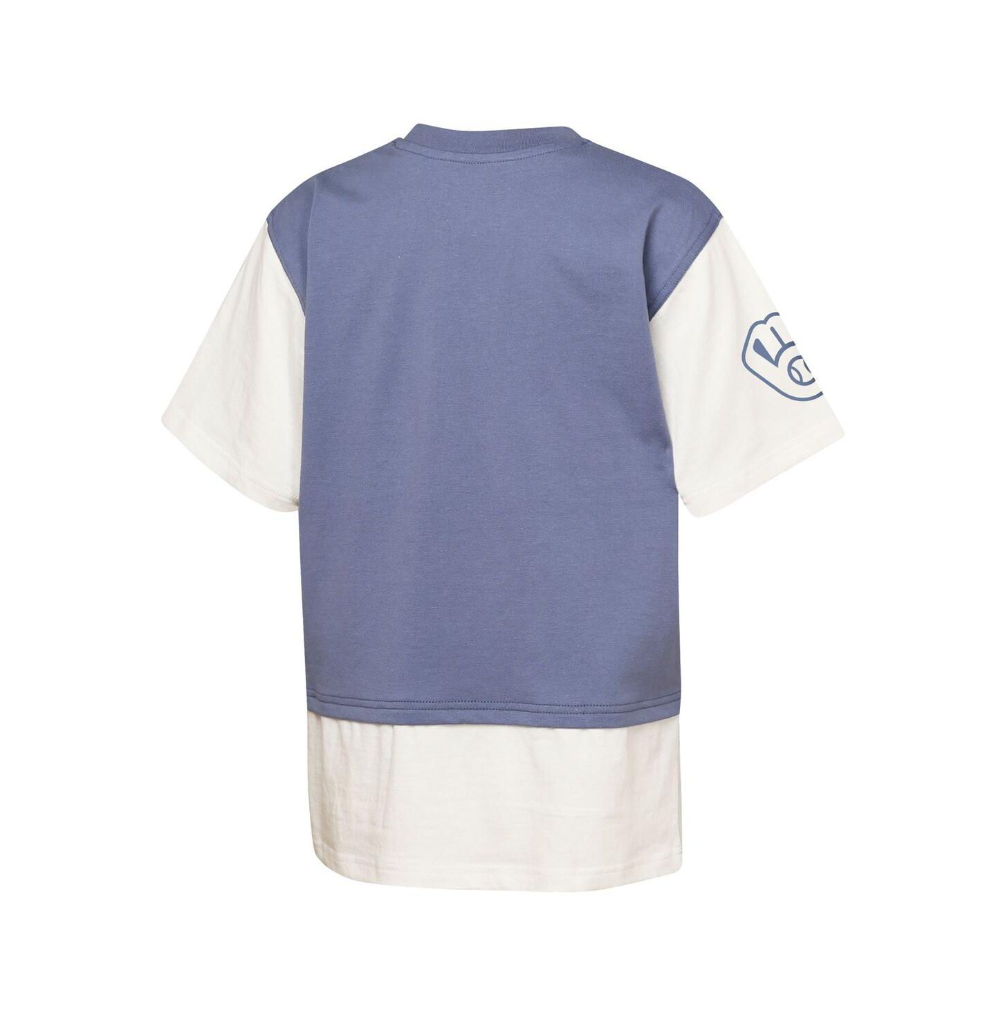 Детская футболка Outerstuff Navy/Cream Milwaukee Brewers Ultimate Pastels Premium Double Run — фото 2