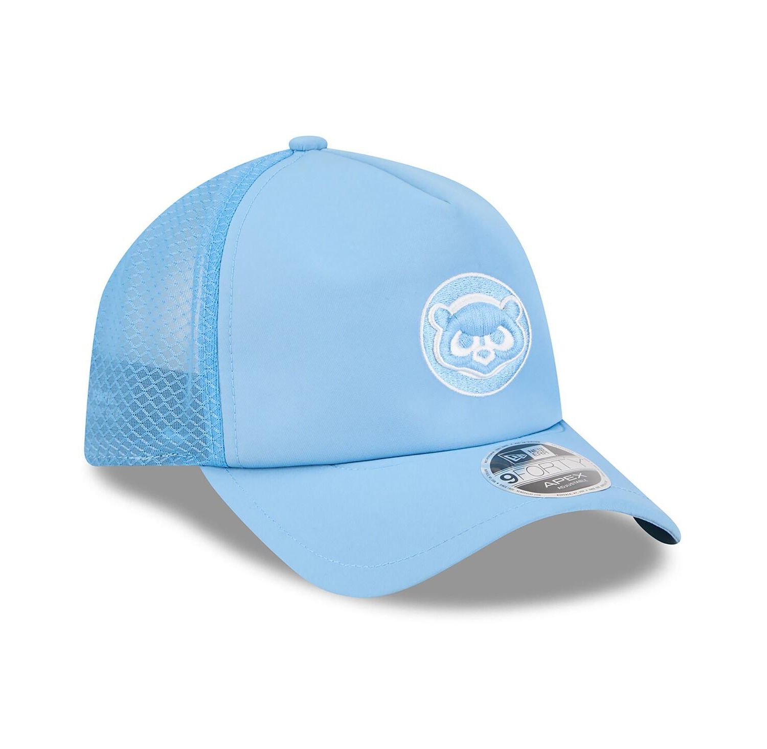 Men's Light Blue Chicago Cubs 2026 Batting Practice Alternate Apex 9FORTY Adjustable Hat