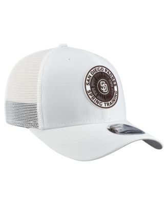 Men's White San Diego Padres 2026 Spring Training Fan Pack 9SEVENTY Adjustable Trucker Hat
