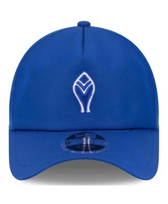 Men's Royal Atlanta Braves 2026 Batting Practice Alternate Apex 9FORTY Adjustable Hat