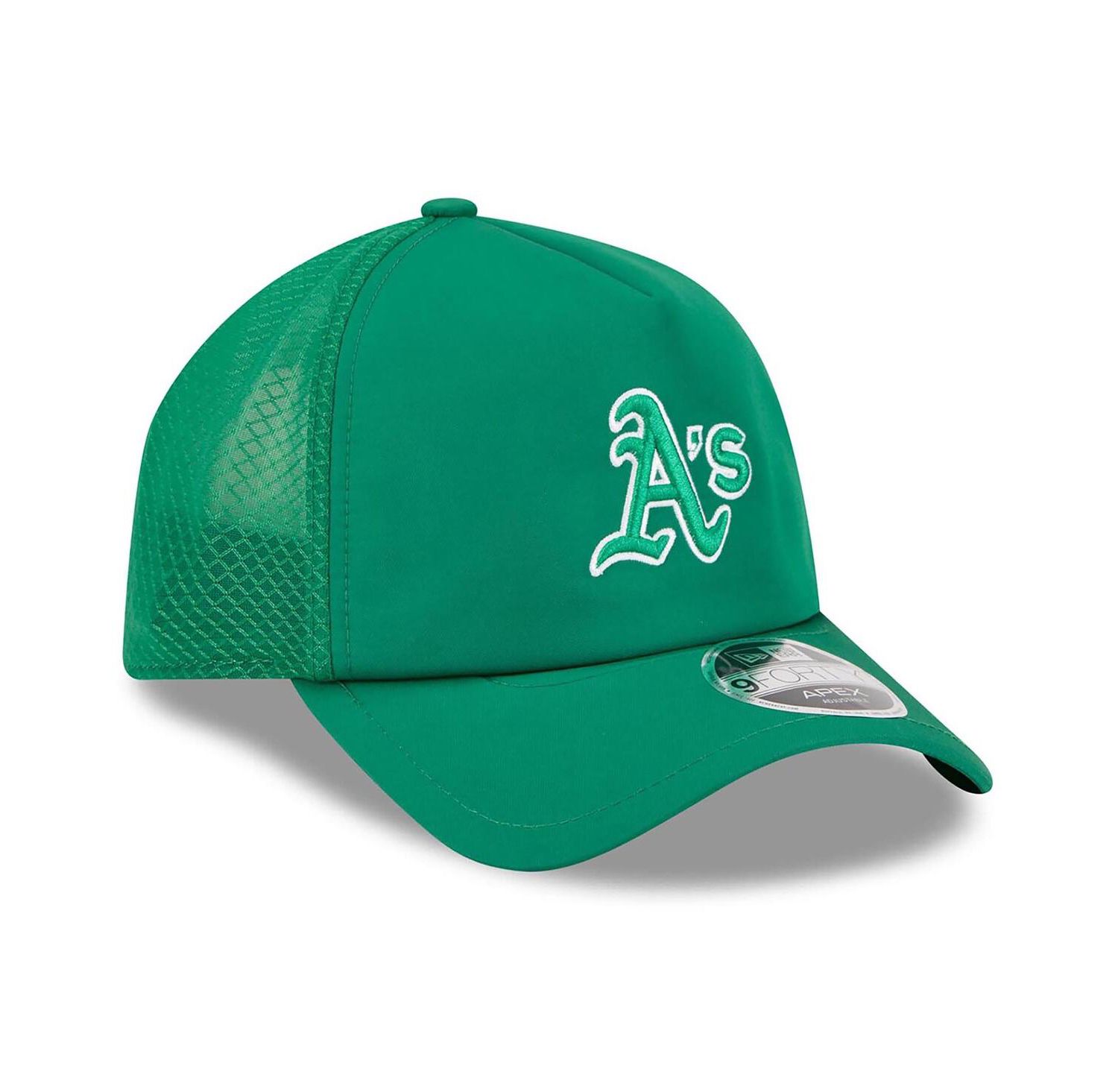 Men's Kelly Green Athletics 2026 Batting Practice Alternate Apex 9FORTY Adjustable Hat