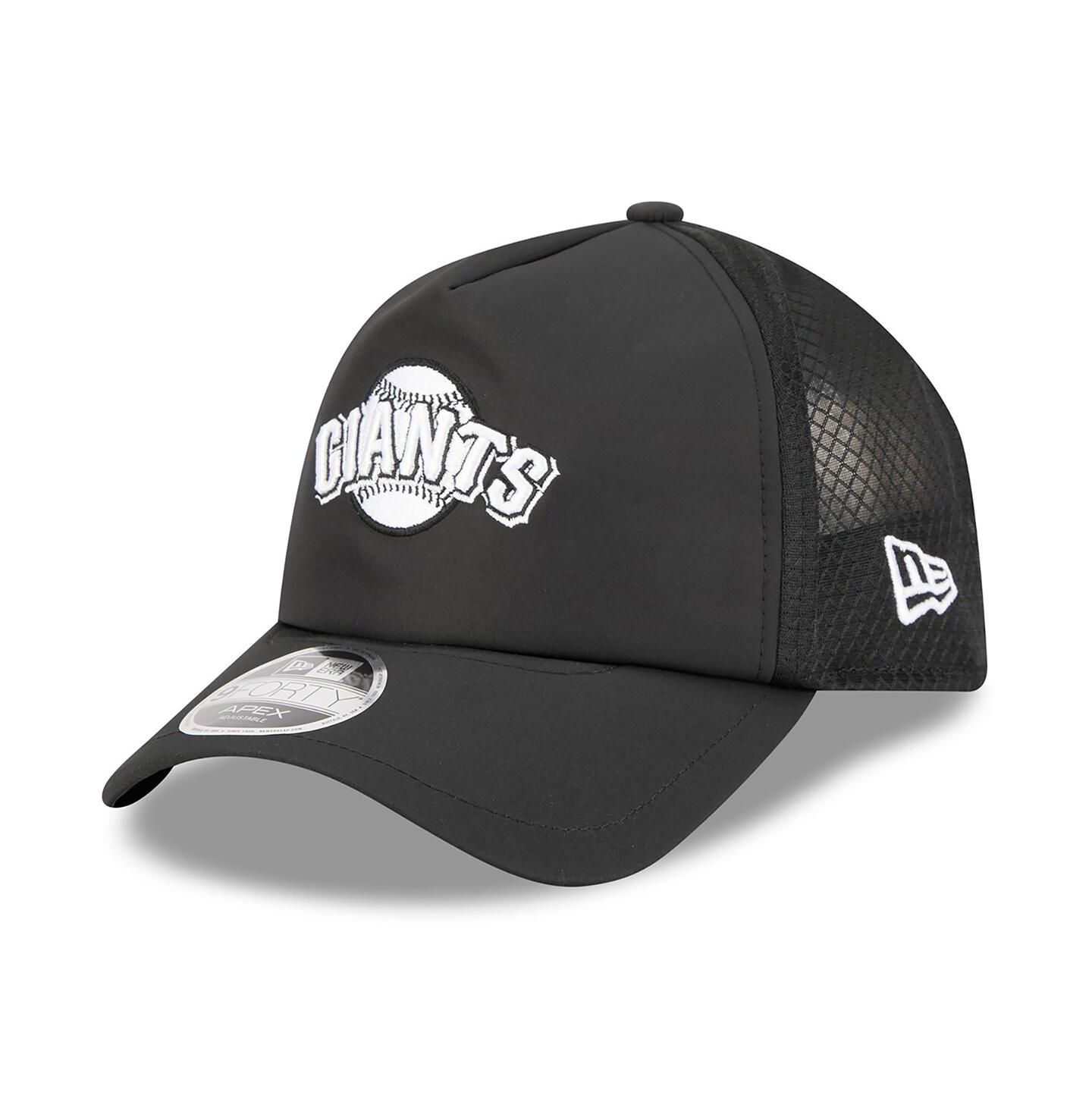 Мужская кепка New Era Black San Francisco Giants 2026 Batting Practice Alternate Apex 9FORTY Adjustable Hat — фото 1