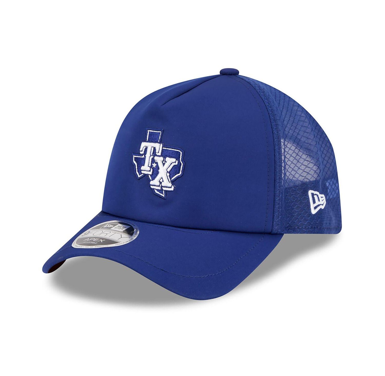 Men's Royal Texas Rangers 2026 Batting Practice Alternate Apex 9FORTY Adjustable Hat