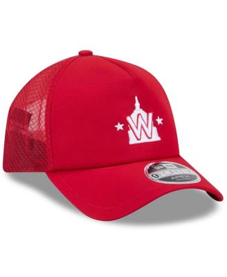 Men's Red Washington Nationals 2026 Batting Practice Alternate Apex 9FORTY Adjustable Hat