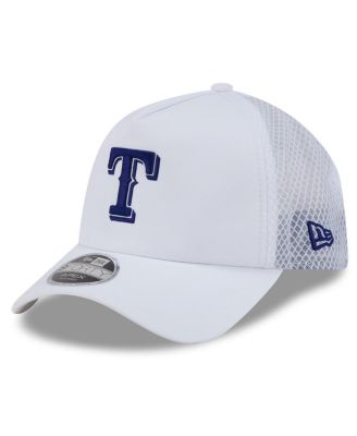 Men's White Texas Rangers 2026 Batting Practice Apex 9FORTY Adjustable Trucker Hat