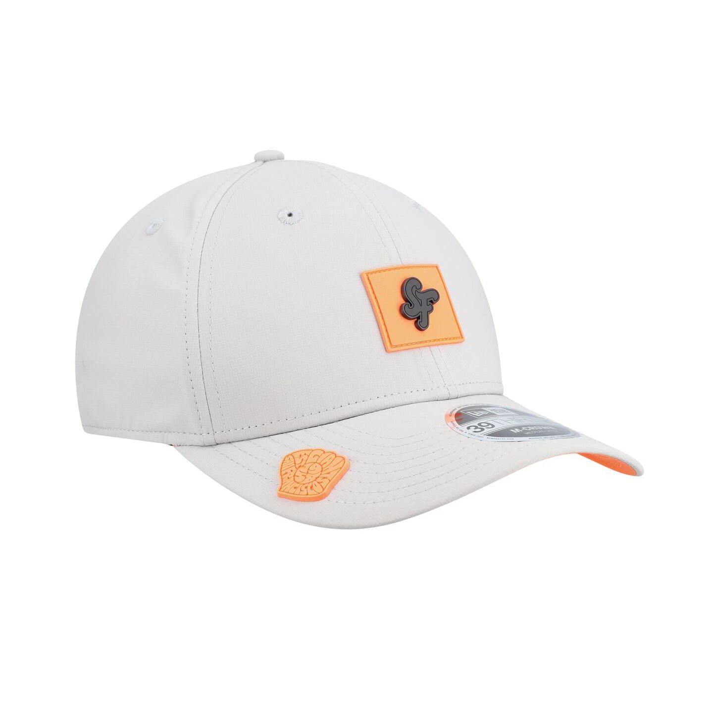 Мужская кепка New Era Gray San Francisco Giants 2026 Clubhouse Alternate 39THIRTY Flex Hat — фото 3