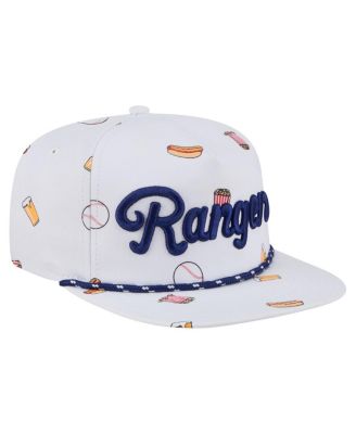 Men's White Texas Rangers Team Cheer Rope 19TWENTY Adjustable Hat