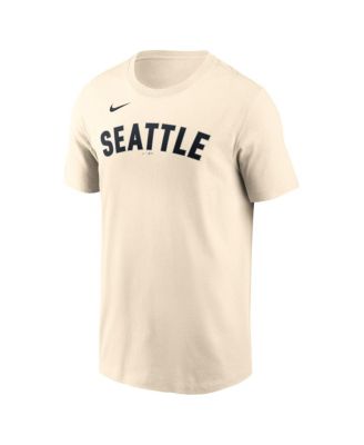 Men's Julio Rodríguez Natural Seattle Mariners Name & Number T-Shirt