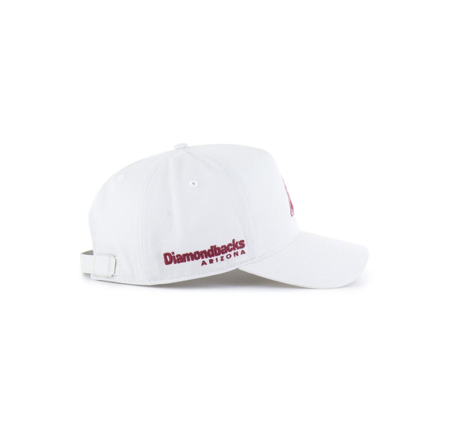 Men's White Arizona Diamondbacks Foundational Pinch Offside Adjustable Hat