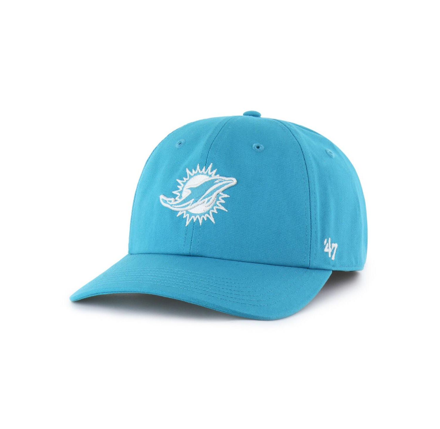 Men's Aqua Miami Dolphins Foundational Franchise Fitted Hat