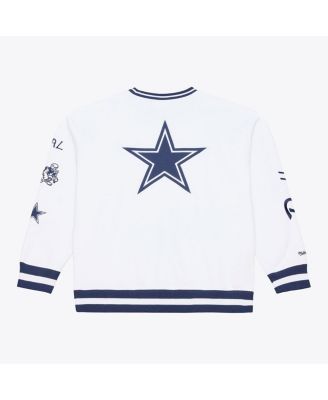 Men's White Dallas Cowboys White Out Fleece Sweatshirt