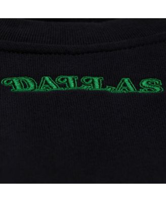 Women's Black Dallas Mavericks Hardwood Classics Script Lightweight Sweatshirt