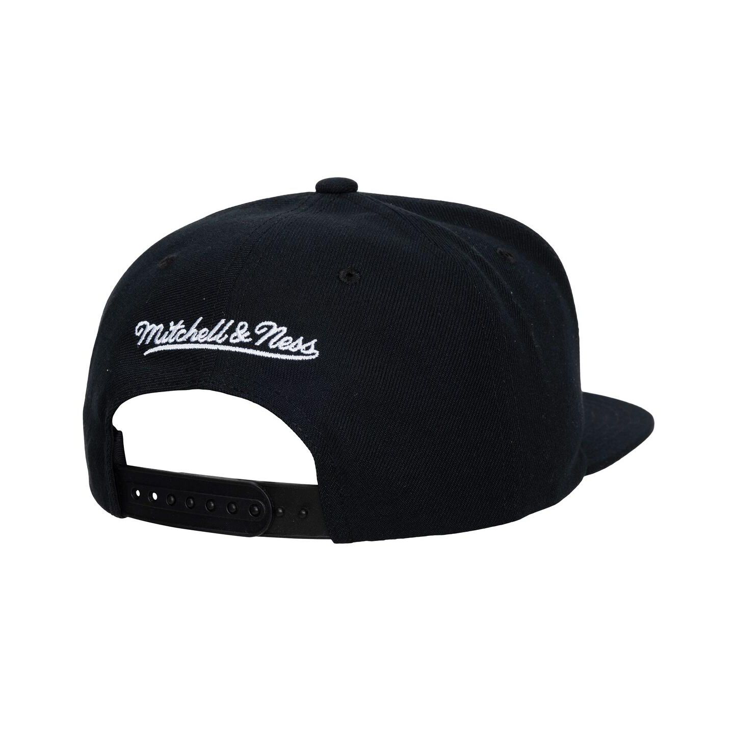 Мужская кепка Mitchell & Ness Black San Jose Sharks Legendary Away Snapback Hat — фото 4