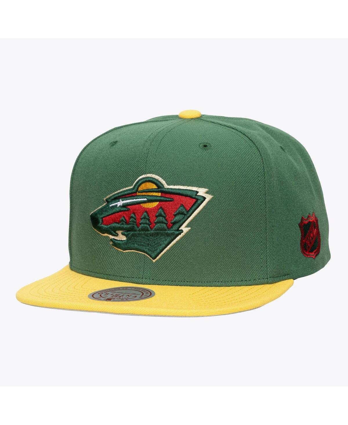 Mitchell & Ness Men's Green Minnesota Wild Legendary Home Snapback Hat