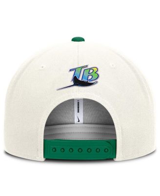 Men's Cream/Green Tampa Bay Rays Cooperstown Pro Dri-FIT Snapback Hat