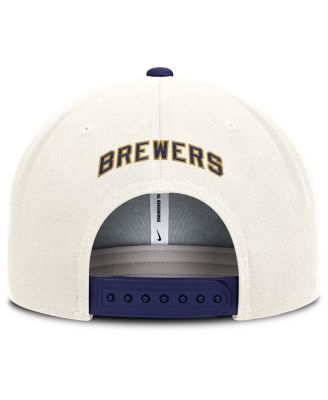 Men's Cream/Royal Milwaukee Brewers Cooperstown Pro Dri-FIT Snapback Hat