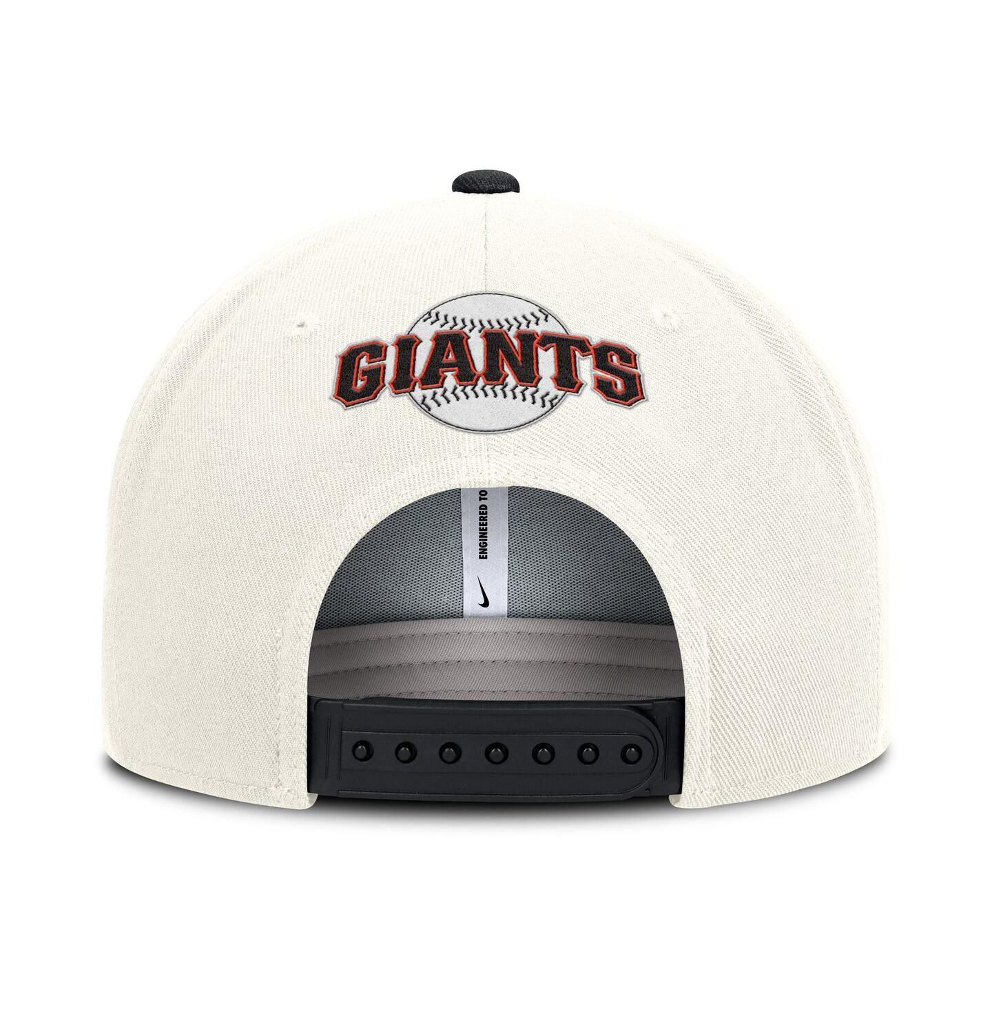 Мужская кепка Nike Cream/Black San Francisco Giants Cooperstown Pro Dri-FIT Snapback Hat — фото 2